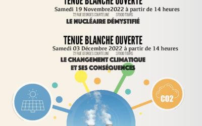 Conférences sur le nucléaire, les conséquences du changement climatique, les 19/11 et 3/12 2022
